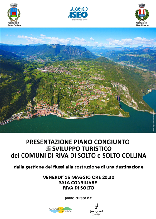 Presentazione del Piano Congiunto di Sviluppo Turistico del territorio di Riva di Solto/Solto Collina