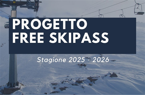 Free Ski pass 2025 - 2026 per i ragazzi residenti nel comune di Riva di Solto nati nati dal 01/01/2010 al 31/12/2020
